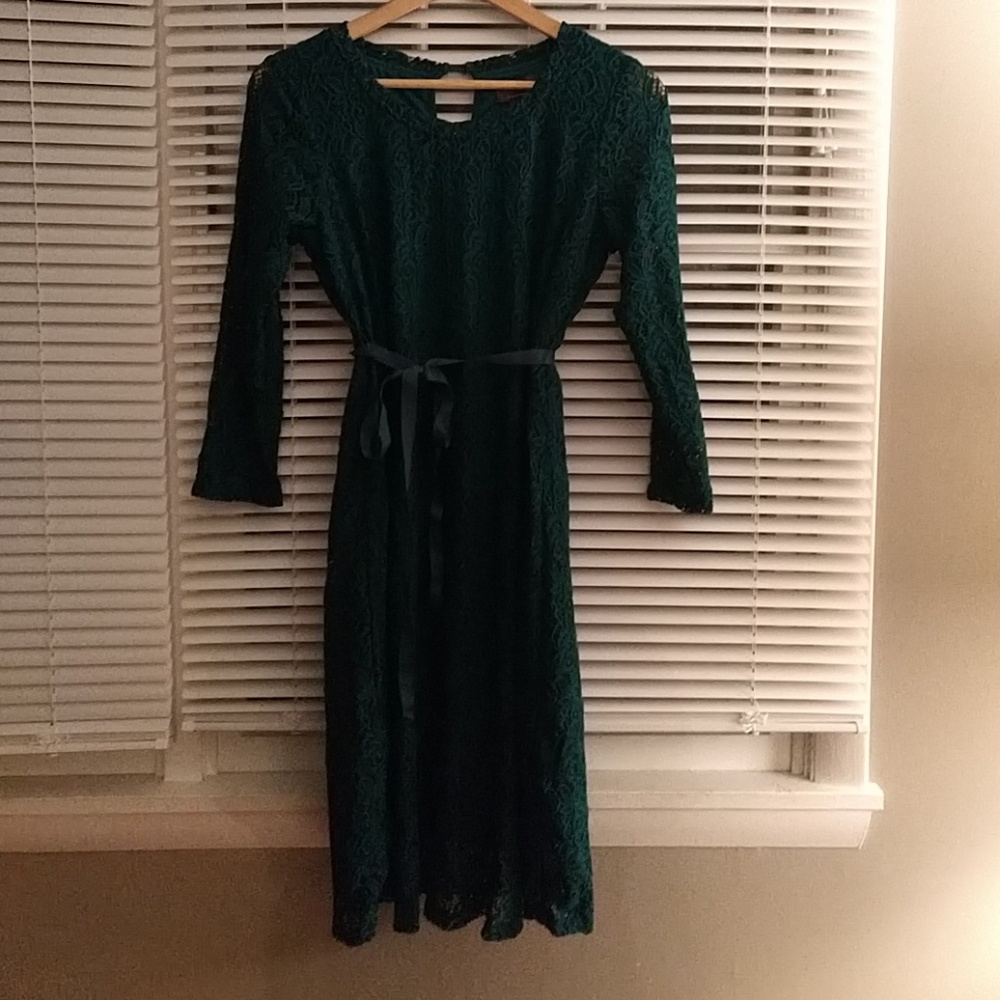 Emerald Green Maternity Dress